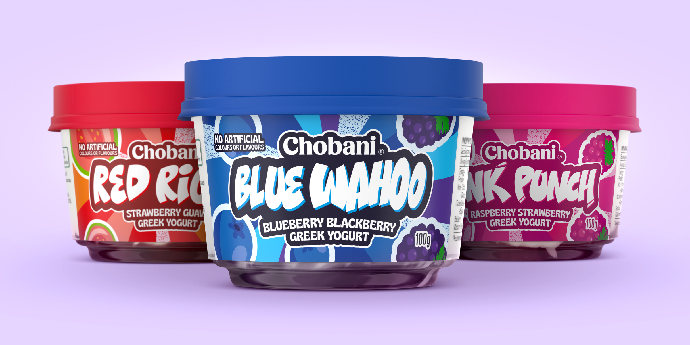 Chobani Australia Minis - Product range packaging design
