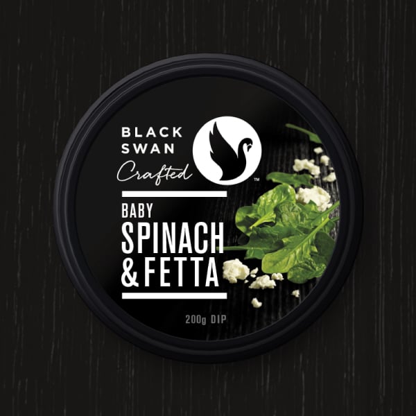 Davidson Branding FMCG Black Swan Crafted Packaging Spinach Fetta