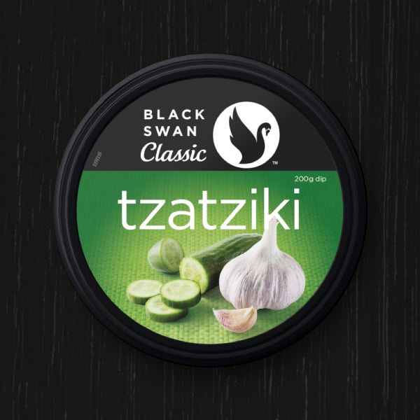 Davidson Branding FMCG Black Swan Classic Packaging Tztziki