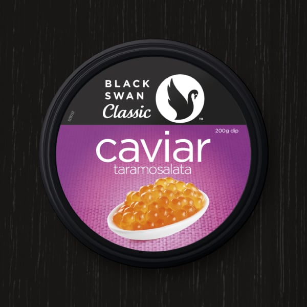 Davidson Branding FMCG Black Swan Classic Packaging Caviar