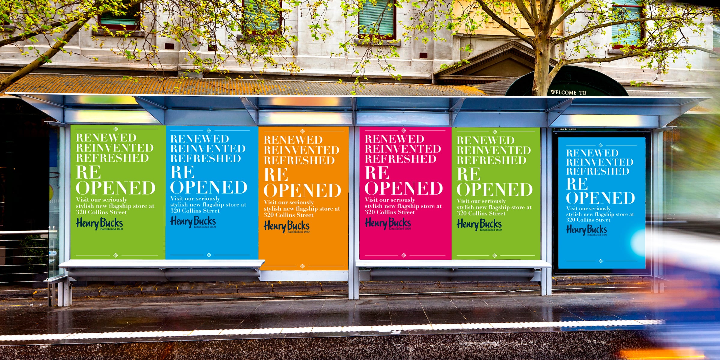 Davidson Branding Retail Henry Bucks Poster Series Colour