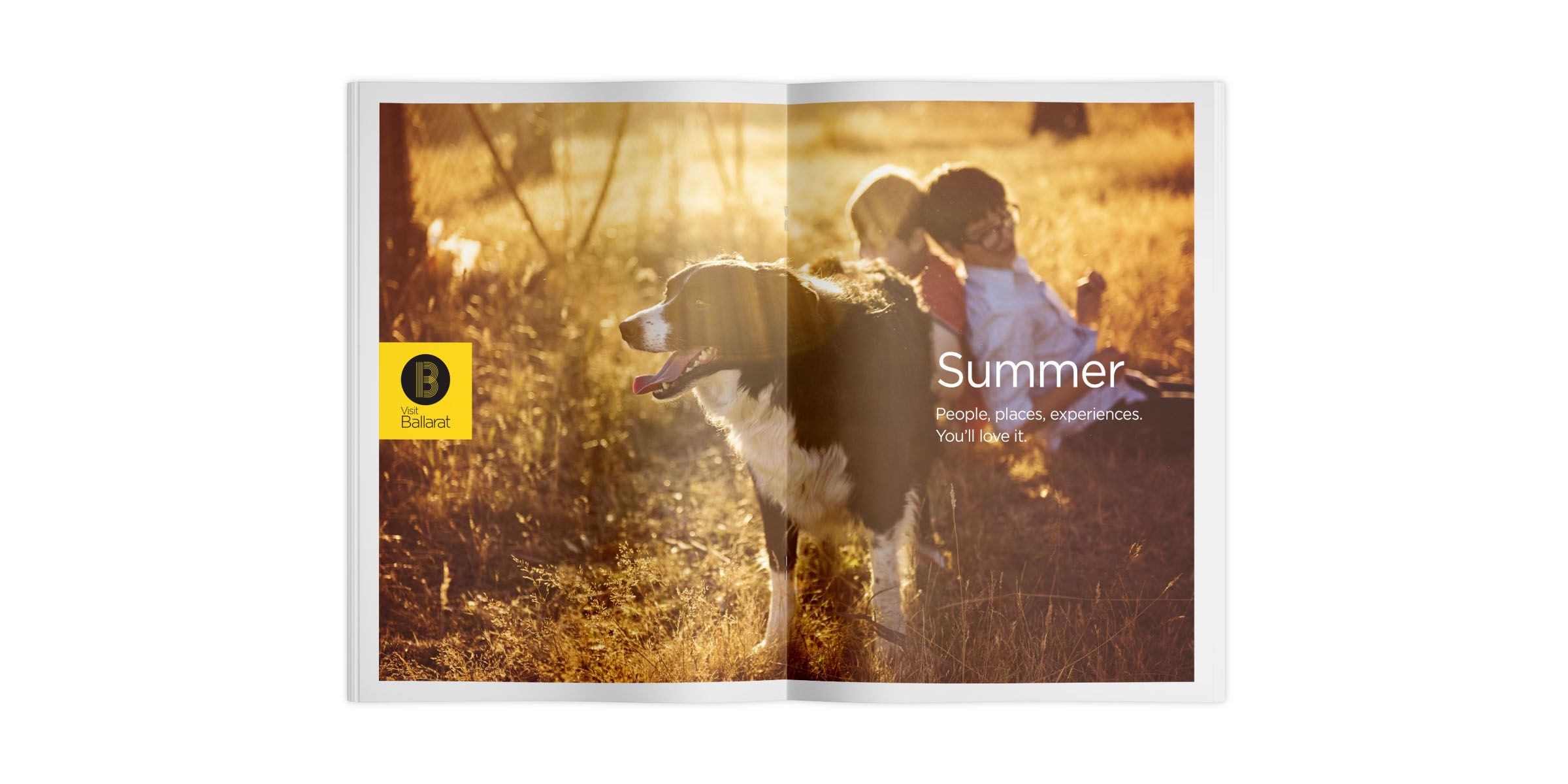 Visit Ballarat Brand Brochure Spread Layout Design