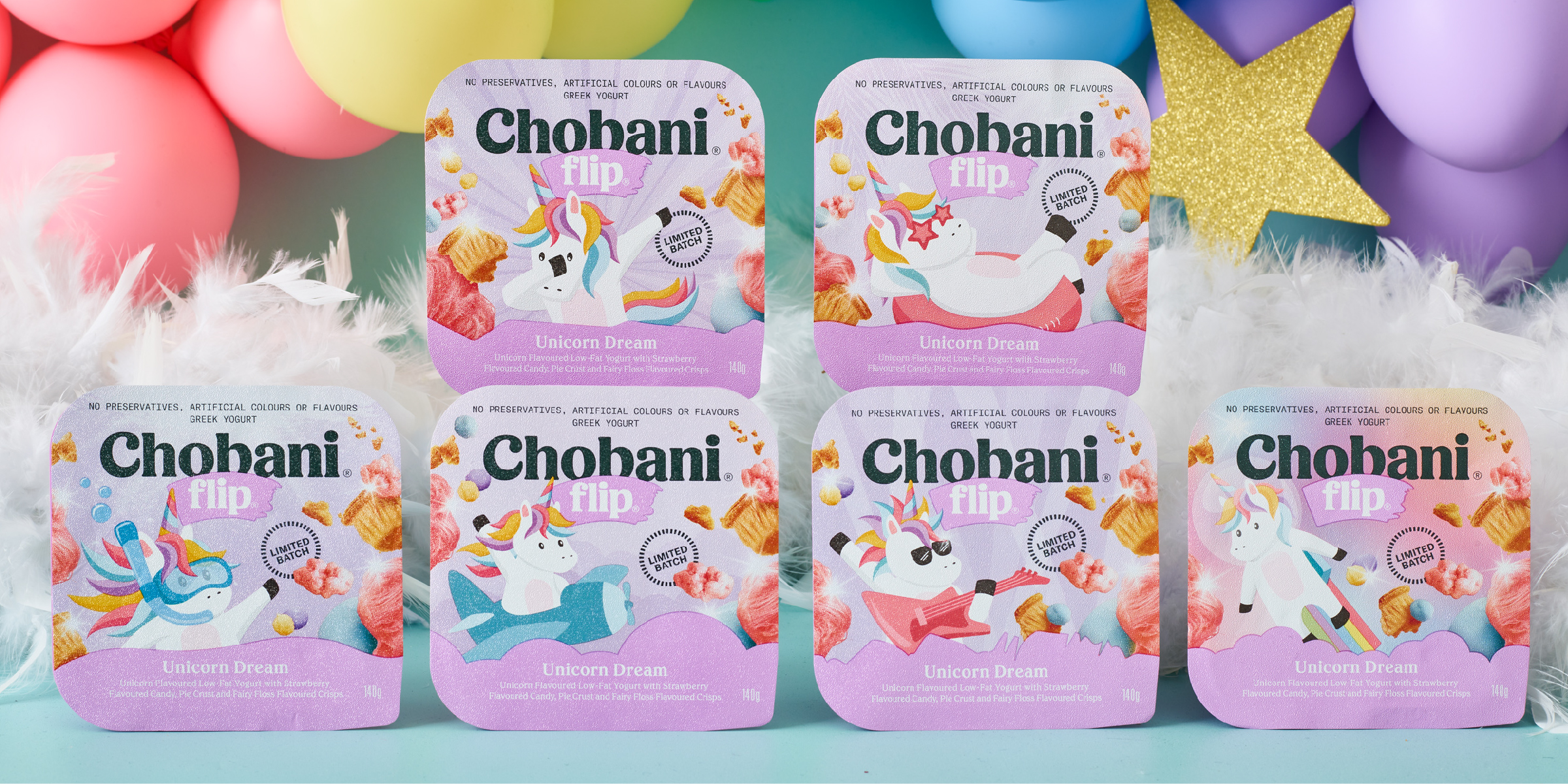 Chobani Australia Yogurt Unicorn Flip Packaging Design FMCG