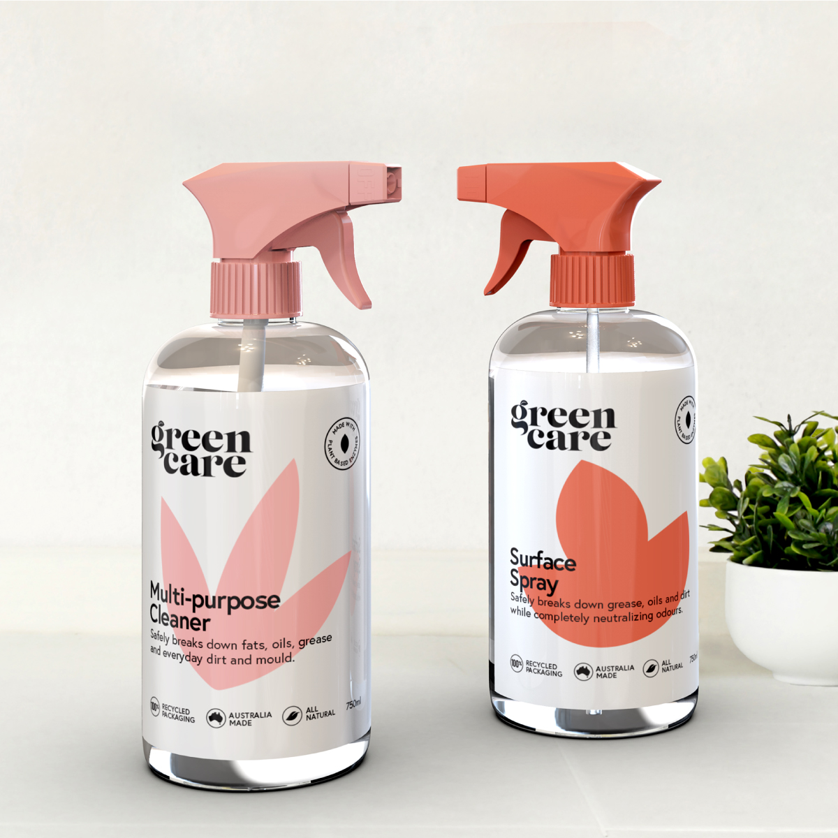 Green Care - product range packaging design