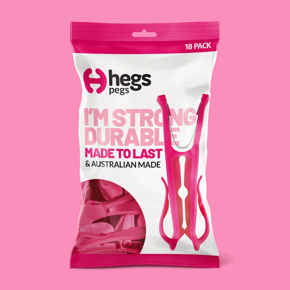 Hegs Pegs - Product colour range packaging design