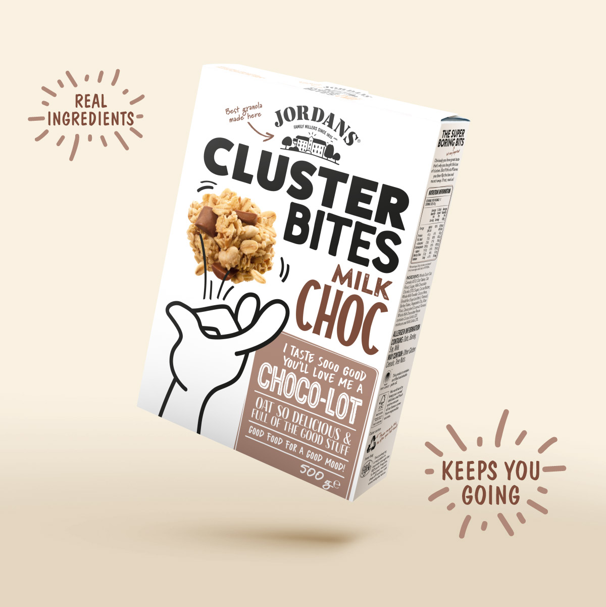 Jordans Cluster Bites Teenage Cereal Brand Identity Packaging