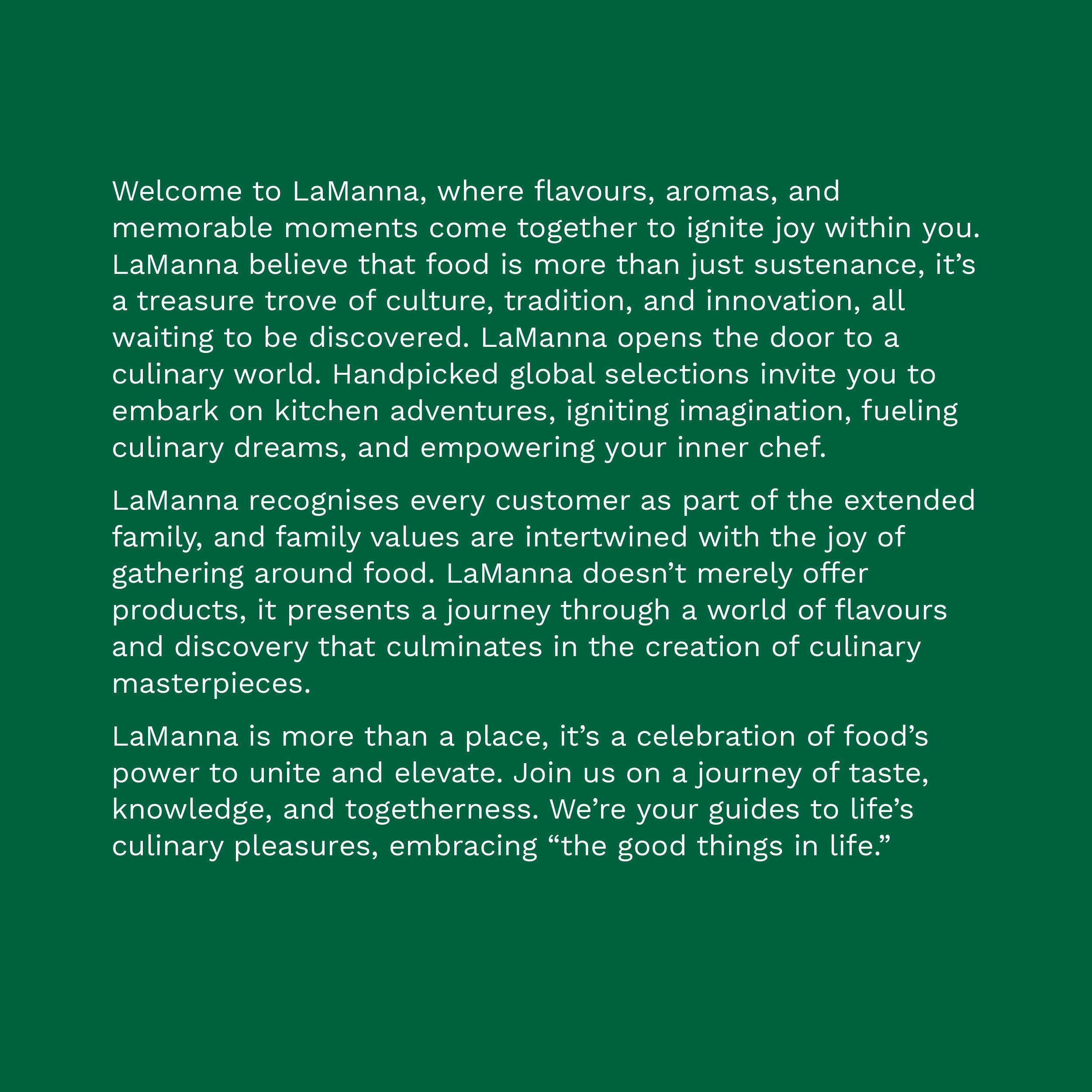 Lamanna Mission Statement