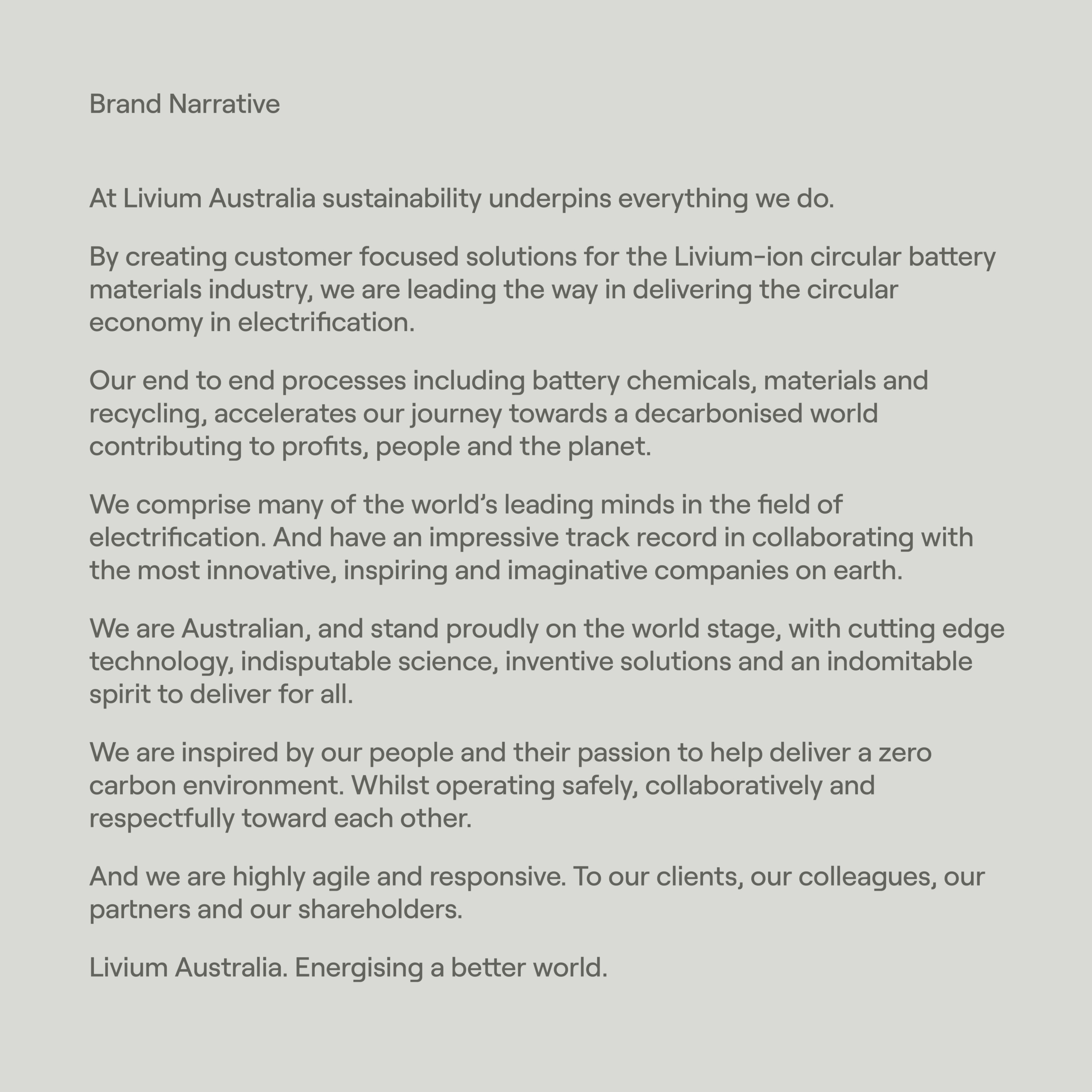 Livium Rebrand Brand Narrative