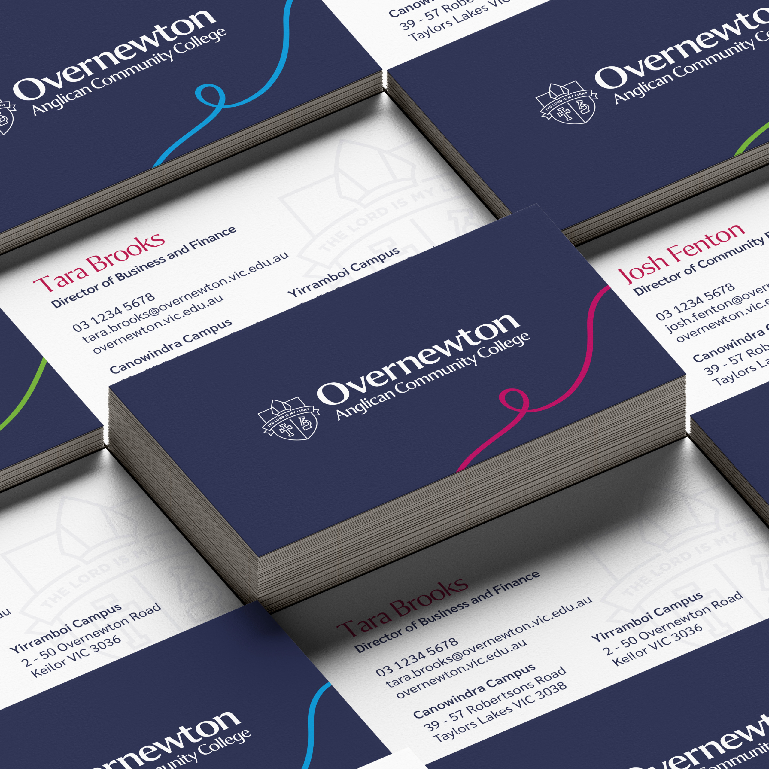 Overnewton Rebrand : Business Cards