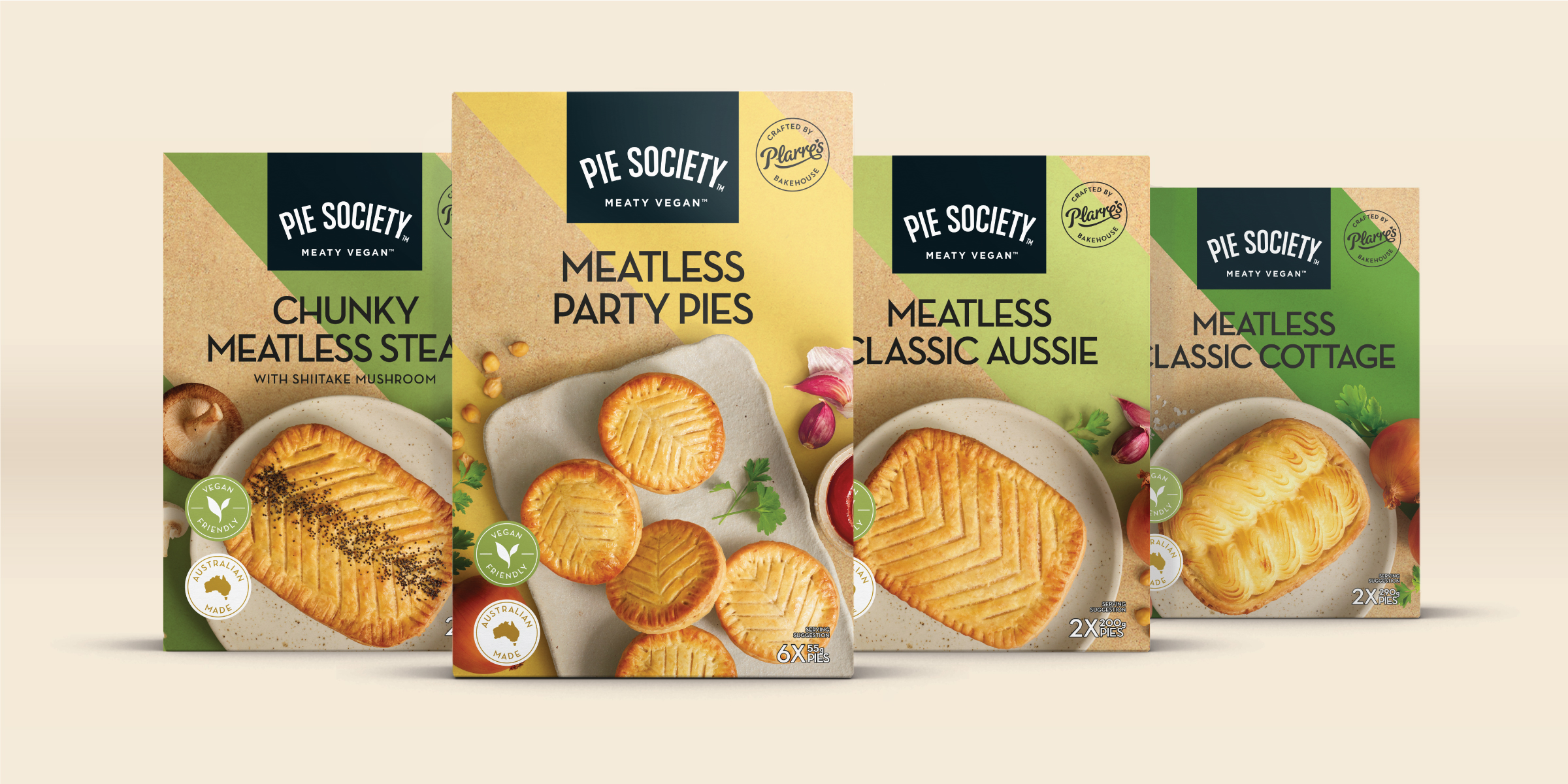 Ferguson Plarre’s Pie Society - Product packaging range