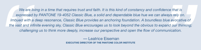 Pantone Colour of the Year 2020 Rationale